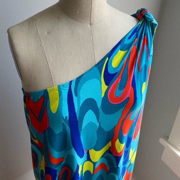 NEW Trina Turk Sarong Swim Cover Up Bright Multicolored Fun On Trend - Picture 5 of 10